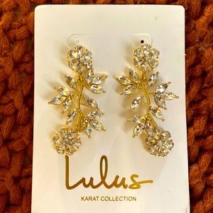 Cute flower/vine drop earrings